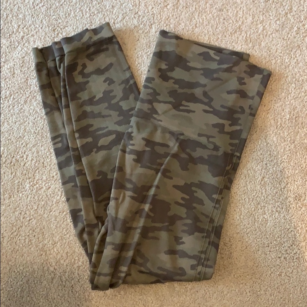 Spanx Green Camo Leggings